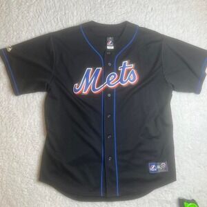 2009 New York Mets black men's‎ embroidered jersey